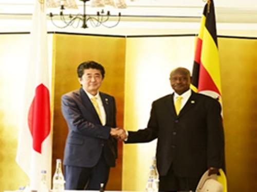 President Museveni  in Tokyo